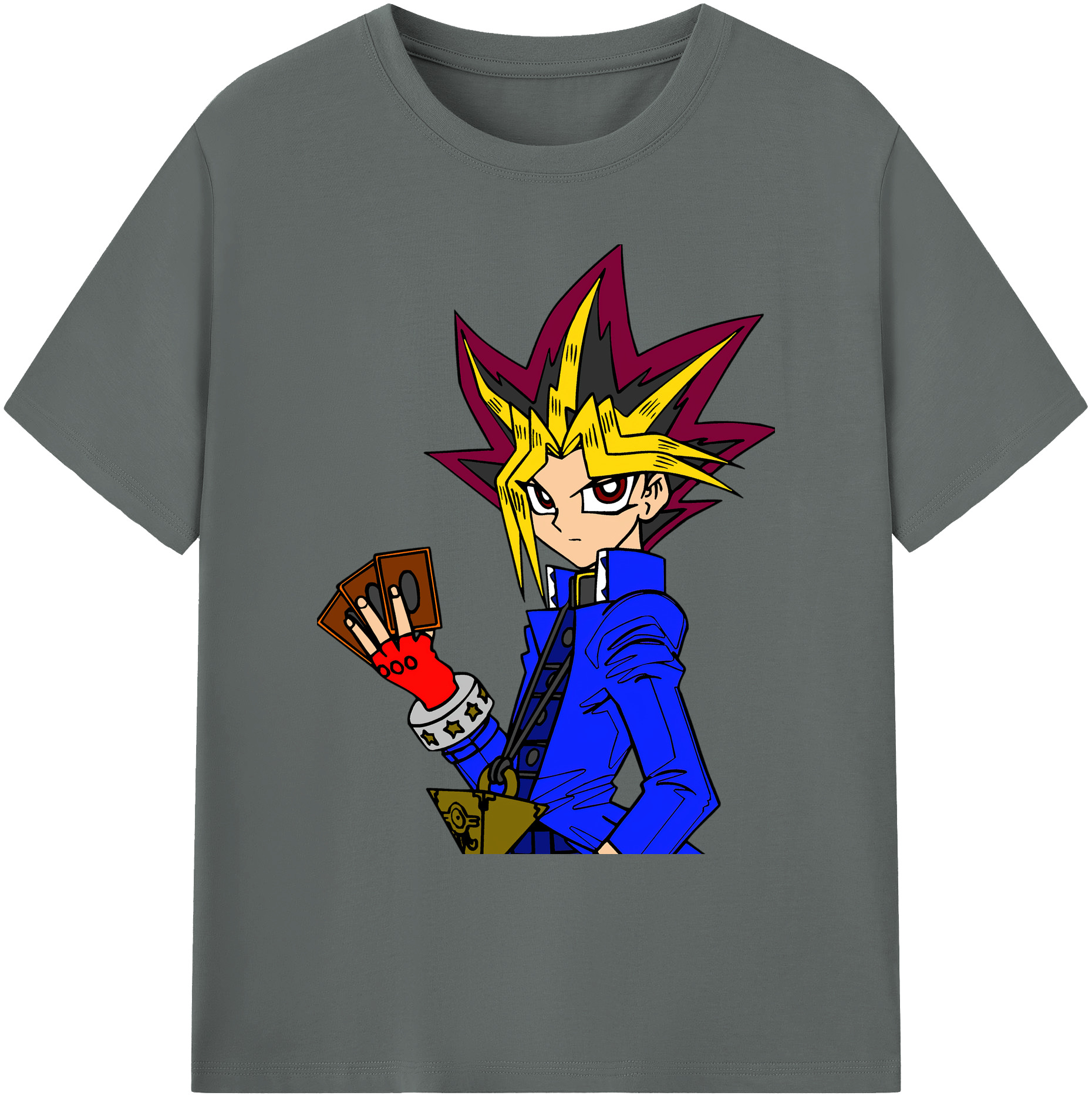 （画像用） 遊☆戯☆王 Yu-Gi-Oh! 綿100％ メンズ半袖Tシャツ｜肌触りやわらか＆通気性
